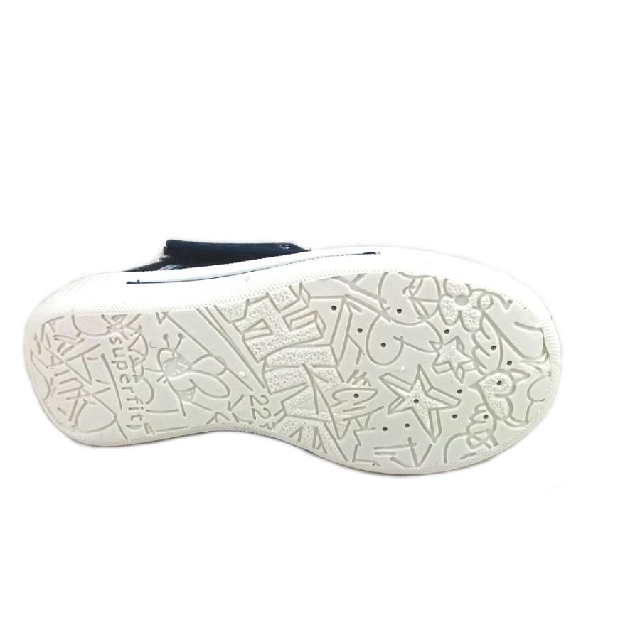 Superfit barnskor, textil marinblå